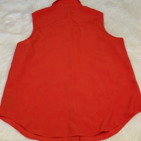 Bright red sleeveless top - Picture 4 of 5